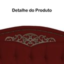 Ver imagem 5 de Cabeceira mais Calçadeira Casal King 195cm Para Cama Box Greta Suede Bordô - DS Estofados