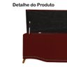 Cabeceira mais Calçadeira Casal King 195cm Para Cama Box Greta Suede Bordô - DS Estofados - 8