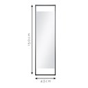 Ver imagem 4 de Espelho Retangular Decorativo de Chão Retrô Industrial 150x43cm In House Decor
