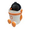 Lixeira com Tampa Basculante 10 Litros Resistente Infantil Astronauta Laranja - 3
