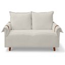 Ver imagem 3 de Sofá Living de 2 Lugares 145cm Moderno Texas Sala Recepção:Bege Claro