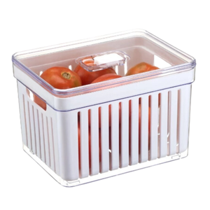 Organizador de Geladeira Quadrado 3,8 Lts Cesto-plastutti