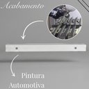 Ver imagem 4 de Kit 20 Puxadores Brancos Wave Cava 30cm Alumínio para Gavetas e Portas de Cozinha