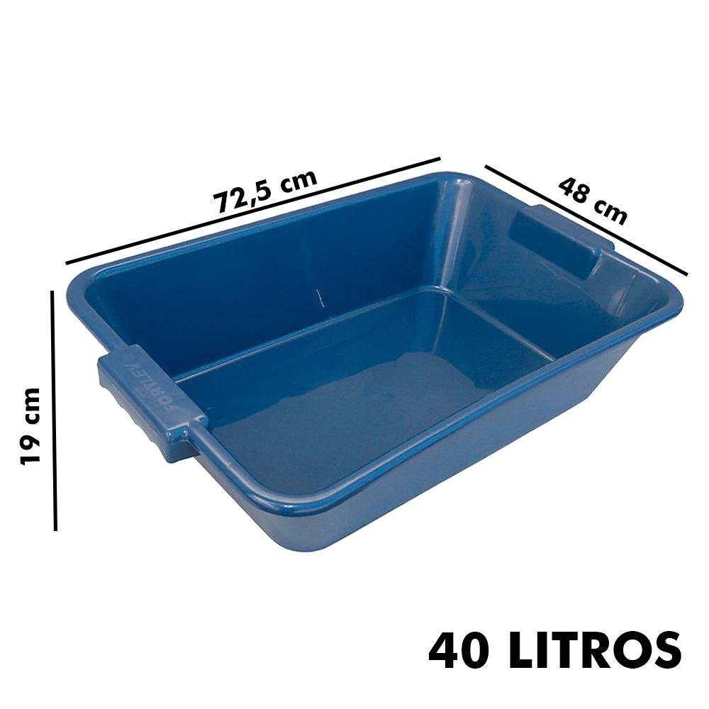 Caixa de Massa 40 litros Azul Afort - 3