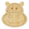 Prato De Bambu Infantil Com Divisórias E Ventosa Introdução Alimentar Bebe Criança Clingo - 3