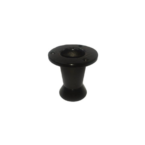 Pé Regulável para Móveis 60mm (300kg) Alumínio Preto Metali Unitário