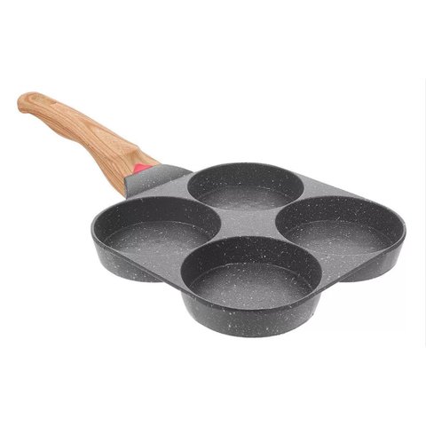 Frigideira Antiaderente 4 em 1 Panquecas Ovos e Hambúrguer