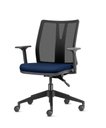 Ver imagem 1 de Cadeira Addit Assento Crepe Azul Marinho com Base Piramidal em Nylon - 54113