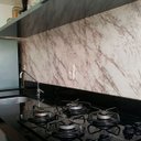 Ver imagem 2 de Papel de Parede Mármore Carrara Vinil Adesivo Impermeável Lavável Pia Box Mesa Cozinha 2m X 60 Cm