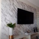 Ver imagem 6 de Papel de Parede Mármore Carrara Vinil Adesivo Impermeável Lavável Pia Box Mesa Cozinha 2m X 60 Cm