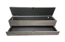 Ver imagem 4 de RECAMIER PUFF BAÚ SAPATEIRA COM GAVETA 1,58 CM PARA CAMA BOX QUEEN SIZE - MARROM