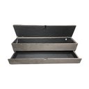 Ver imagem 4 de RECAMIER PUFF BAÚ SAPATEIRA COM GAVETA 1,58 CM PARA CAMA BOX QUEEN SIZE - MARROM