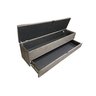 RECAMIER PUFF BAÚ SAPATEIRA COM GAVETA 1,58 CM PARA CAMA BOX QUEEN SIZE - MARROM - 5