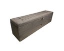 Ver imagem 6 de RECAMIER PUFF BAÚ SAPATEIRA COM GAVETA 1,58 CM PARA CAMA BOX QUEEN SIZE - MARROM