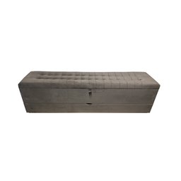 RECAMIER PUFF BAÚ SAPATEIRA COM GAVETA 1,58 CM PARA CAMA BOX QUEEN SIZE - MARROM - 3