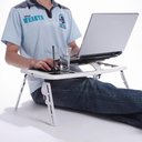 Ver imagem 7 de Mesa Notebook Dobrável 2 Coolers USB Regulável Ergonômico