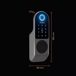 Fechadura Digital S-guardian de Sobrepor com Biometria, Senha, Cartão e Chave Ip44 Stam - 3