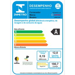 Máquina de Lavar Wanke 12Kg Comfort Semi-Automática Batedor Robusto 220V - 5