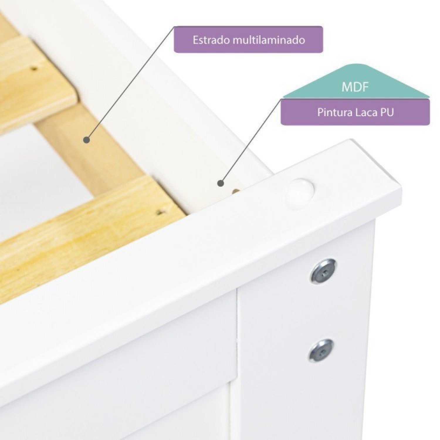 Bicama Solteiro Juvenil Exclusive/Prime Lift com Pés Retráteis Casatema - 5