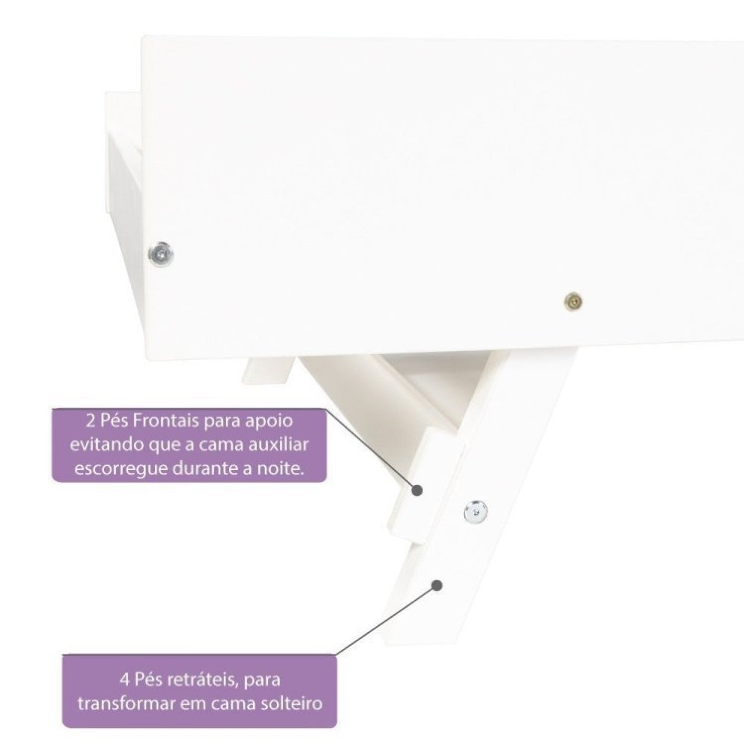 Bicama Solteiro Juvenil Exclusive/Prime Lift com Pés Retráteis Casatema - 8
