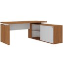 Ver imagem 5 de Mesa para Escritório Home Office em L 170x155cm Unik A02 Freijó Branco - Lyam Decor