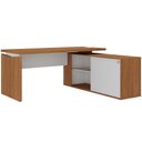 Ver imagem 3 de Mesa para Escritório Home Office em L 170x155cm Unik A02 Freijó Branco - Lyam Decor