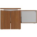 Ver mais imagens de Mesa para Escritório Home Office em L 170x155cm Unik A02 Freijó Branco - Lyam Decor