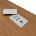 Ver imagem 6 de Mesa para Escritório Home Office em L 170x155cm Unik A02 Freijó Branco - Lyam Decor