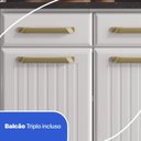 Ver imagem 7 de Cozinha de Aço Compacta Modulada com Vidro 4 Peças Diamante Telasul Branco