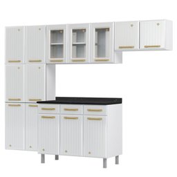 Cozinha de Aço Compacta com Vidro 4 Peças Diamante  - 3