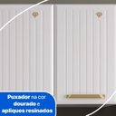 Ver imagem 7 de Cozinha Compacta Aço 4 Peças Paneleiro e Nicho para Micro-Ondas 12 Portas 1 Gaveta Diamante Branco