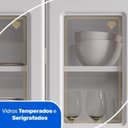 Ver mais imagens de Cozinha Compacta Modulada de Aço 4 Peças com Paneleiro e Nicho para Micro-Ondas 12 Portas 1 Gaveta Diamante Branco