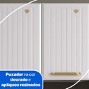 Ver imagem 7 de Cozinha Compacta de Aço 4 Peças com Paneleiro e Nicho para Micro-ondas 12 Portas 1 Gaveta Diamante Branco