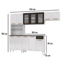 Ver imagem 4 de Cozinha de Aço Compacta 4 Peças 12 Portas 1 Gaveta Diamante