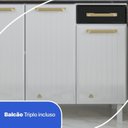 Ver imagem 7 de Cozinha de Aço Compacta Modulada 4 Peças 12 Portas 1 Gaveta Diamante Branco/Preto