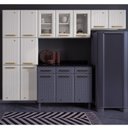 Ver imagem 2 de Cozinha de Aço Compacta 3 Peças com Vidros 11 Portas Diamante Telasul