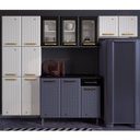 Ver imagem 2 de Cozinha de Aço Compacta 3 Peças com Vidros 11 Portas Diamante Telasul