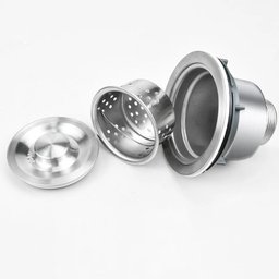 Valvula Pia Cozinha 4 1/2 Inox 304 com Cesto Removível Ralo - 7