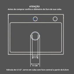 Valvula Pia Cozinha 4 1/2 Inox 304 com Cesto Removível Ralo - 5
