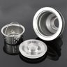 Valvula Pia Cozinha 4 1/2 Inox 304 com Cesto Removível Ralo - 2
