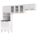 Ver imagem 3 de Cozinha de Aço Compacta Modulada 3 Peças 9 Portas Diamante Branco