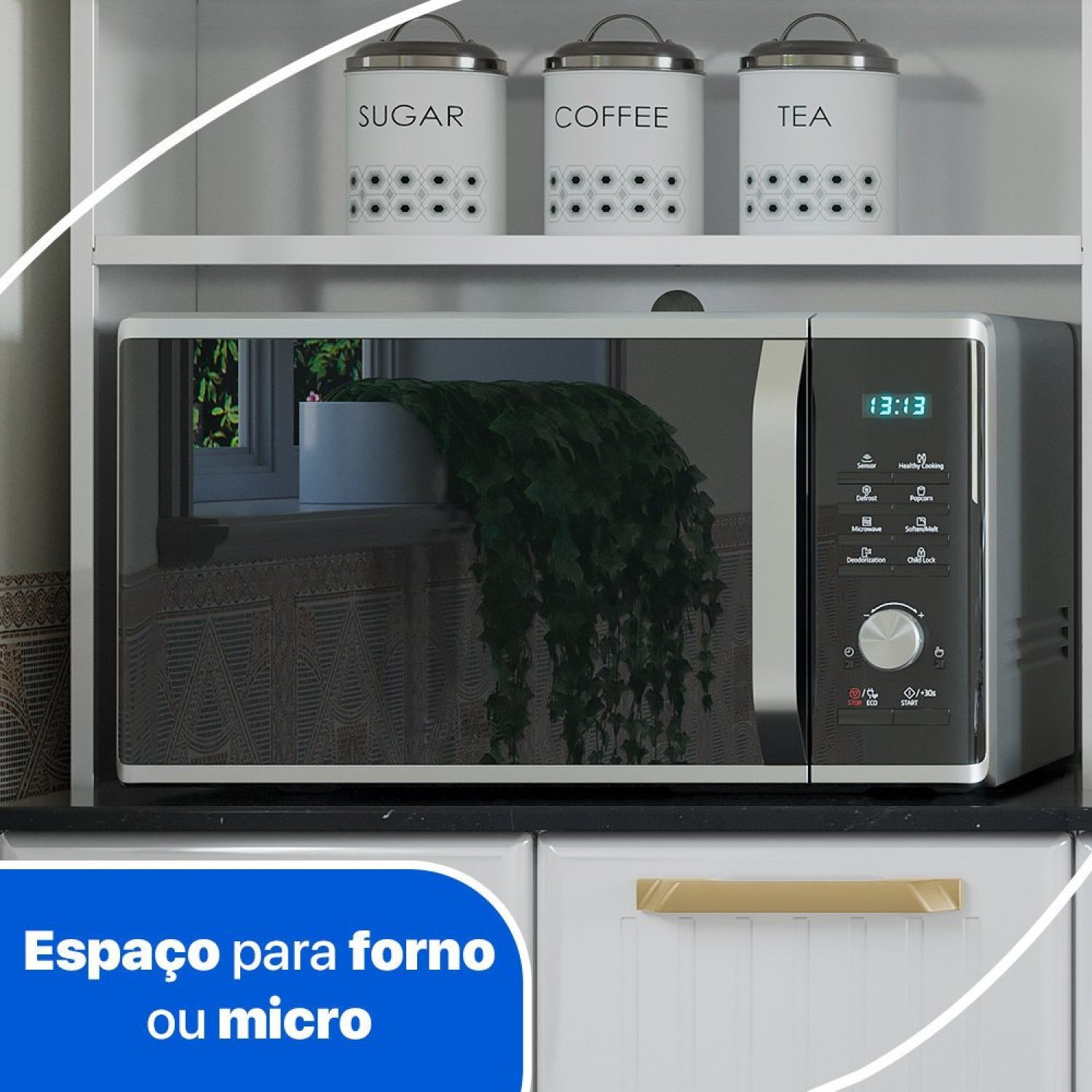 Cozinha de Aço Compacta 3 Peças 9 Portas Diamante  - 10