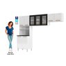 Cozinha de Aço Compacta 3 Peças 9 Portas Diamante  - 5