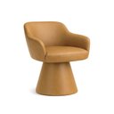 Ver imagem 1 de Cadeira de Mesa de Jantar Jade Base Cone Giratória Corano Camel - Nexta Casa