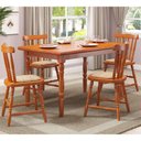 Ver imagem 2 de Conjunto Mesa de Jantar 125cm com 4 Cadeiras Estofadas Multimóveis CR50084
