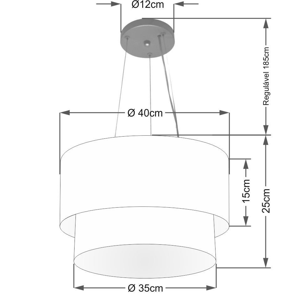 Pendente Cilíndrico Verde Limão e Branco MJ-4158 Para Mesa de Jantar e Estar - 2