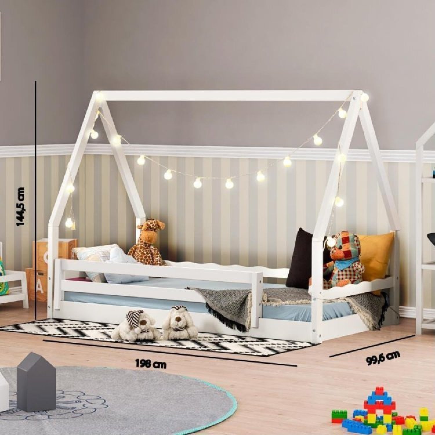 Cama Infantil Montessoriano com Telhado VI Casatema - 4