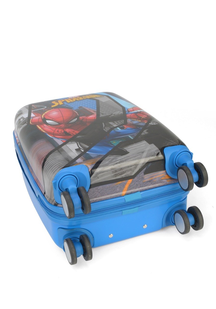 Mala Escolar / Viagem Infantil Homem Aranha C/ Cadeado Tam P bordo - MF10381AG MARVEL Azul - 5