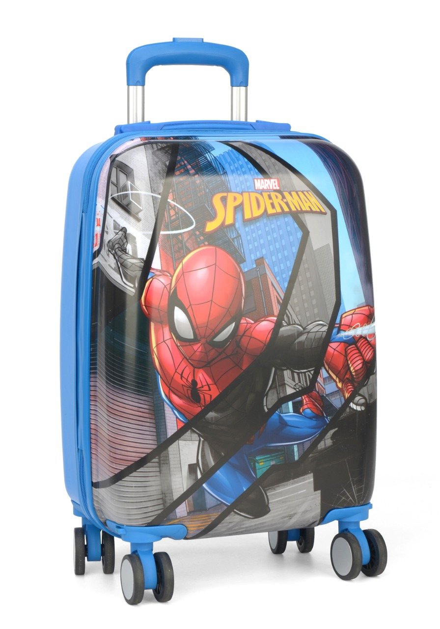 Mala Escolar / Viagem Infantil Homem Aranha C/ Cadeado Tam P bordo - MF10381AG MARVEL Azul - 1