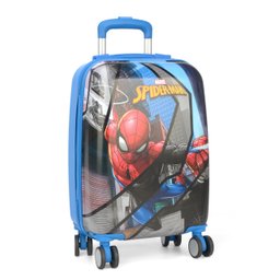 Mala Escolar / Viagem Infantil Homem Aranha C/ Cadeado Tam P bordo - MF10381AG MARVEL Azul - 1